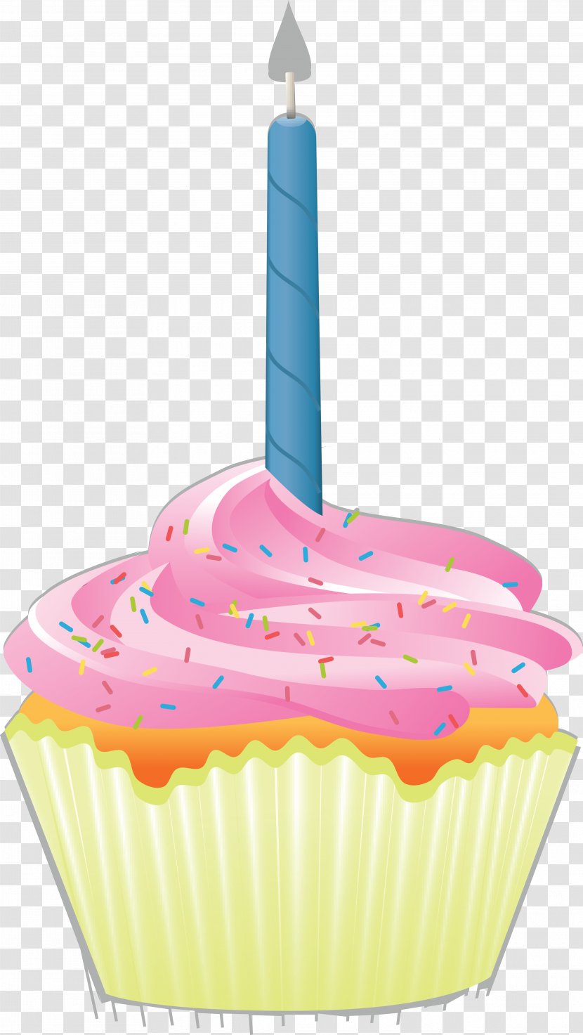 Cupcake Birthday Cake Muffin Clip Art - Candle - Candles Transparent PNG