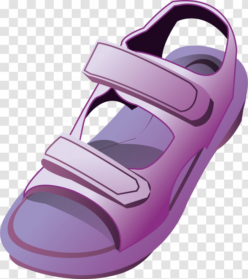 Sandal Shoe Flip-flops Clip Art - Walking - Sandals Vector Elements Transparent PNG