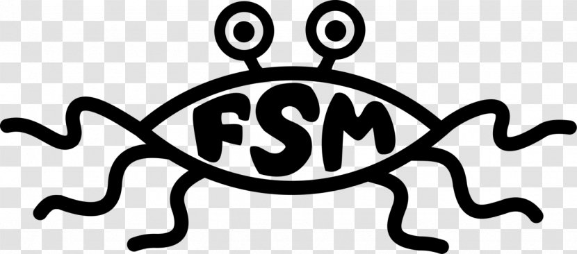 Church Of The Flying Spaghetti Monster Pasta - Logo Transparent PNG