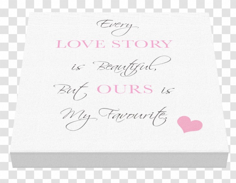 Calligraphy Paper Pink M Brand Font - Text - LOVE STORY Transparent PNG