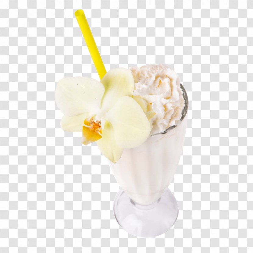 Ice Cream Milkshake Cocktail - Vanilla - A Transparent PNG
