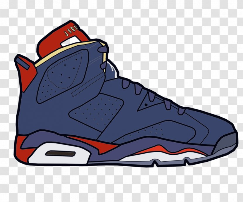 Jumpman Air Jordan Shoe Drawing Sneakers - Cartoon Shoes Transparent PNG