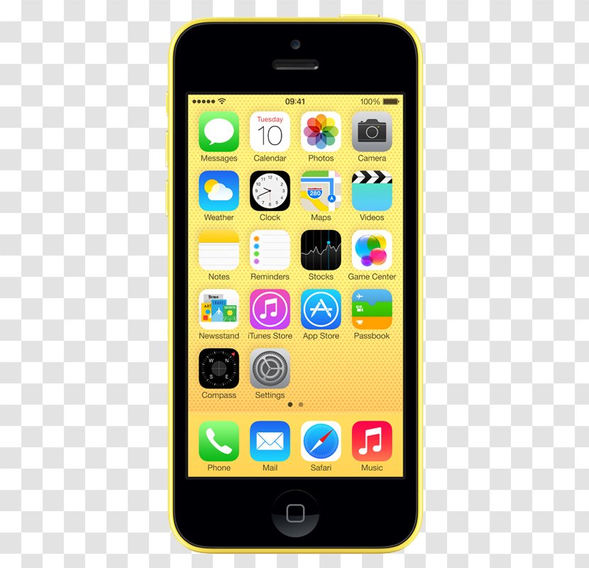 IPhone 5c 4 5s Apple Telephone - Iphone Transparent PNG