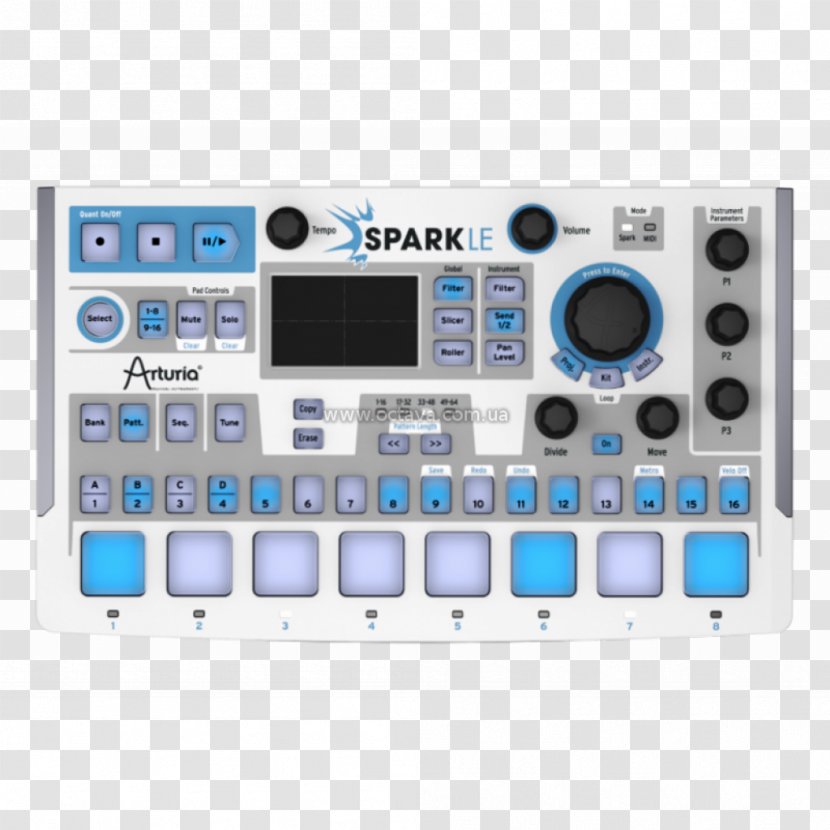 Arturia SparkLE Drum Machine MIDI Controllers Musical Instruments - Frame Transparent PNG