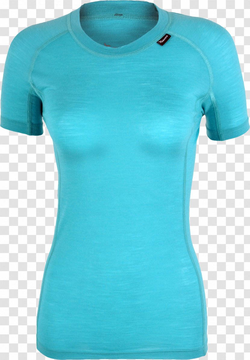 T-shirt Sleeve Shoulder - Azure Transparent PNG