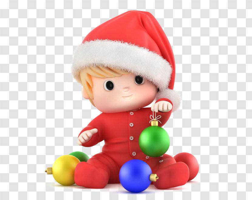 Santa Claus Christmas Holiday Suit Wallpaper - 3d Ball Sitting In Hats Kids Transparent PNG