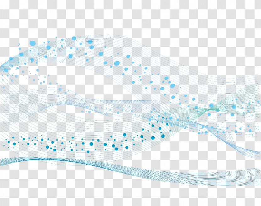 Turquoise Water Line Transparent PNG