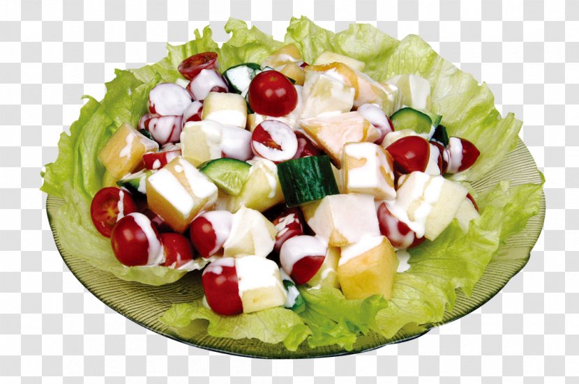 Greek Salad Fruit Spinach - Side Dish - A Transparent PNG