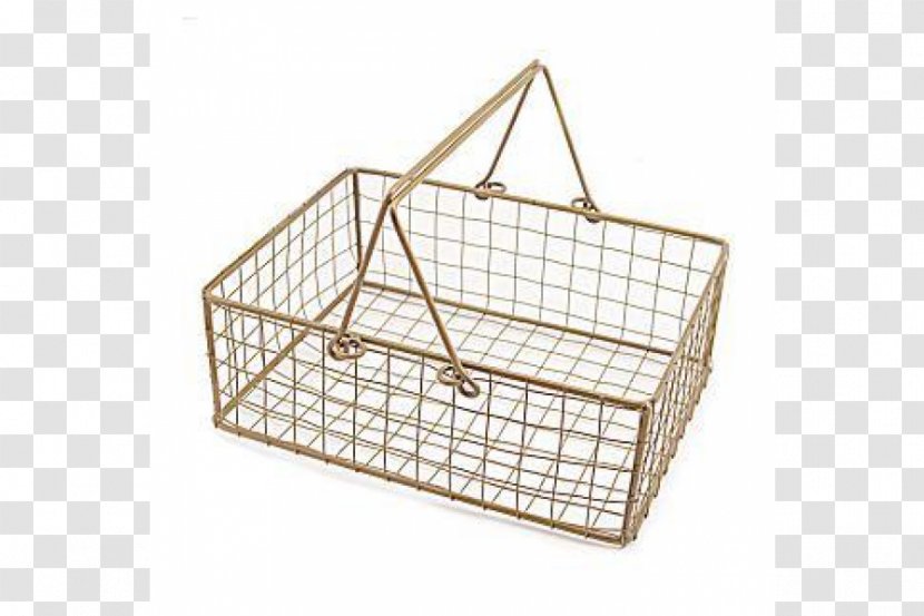 Picnic Baskets Gold Metal Cage - Bottle Transparent PNG