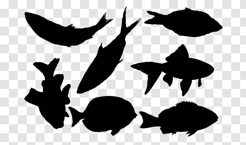 Silhouette Fish Clip Art - Drawing Transparent PNG