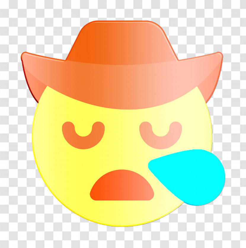 Cowboy Icon Emoji Icon Smiley And People Icon Transparent PNG
