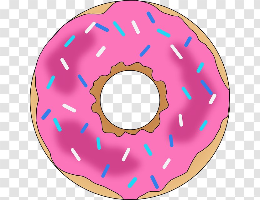 Doughnut Pink Ciambella Pastry Clip Art - Bagel - Food Transparent PNG