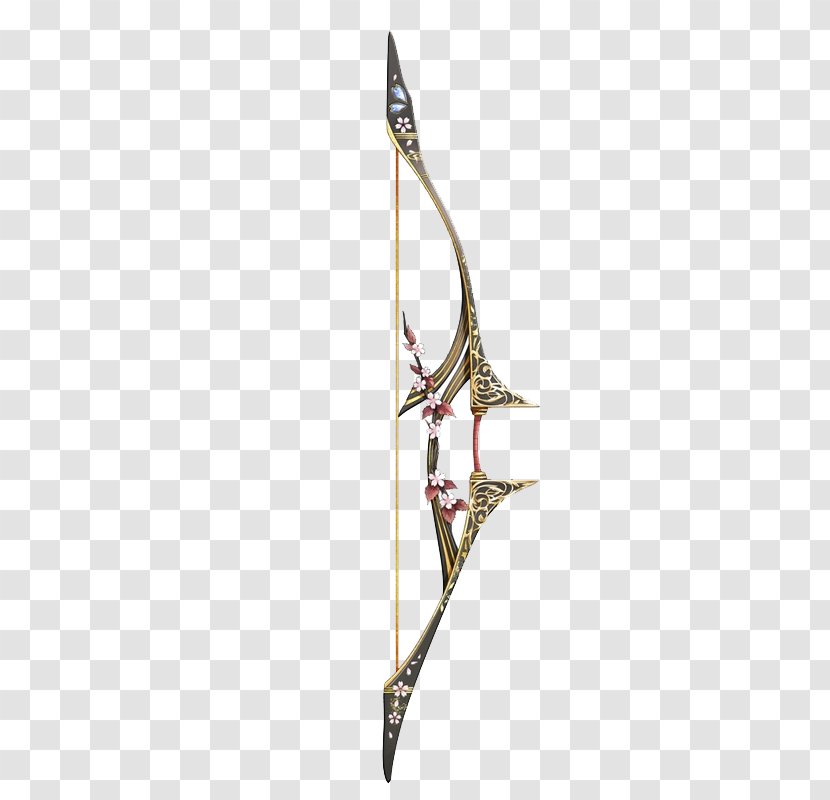 Ranged Weapon Bow And Arrow Sword - Peach Flowers Slingshot Transparent PNG