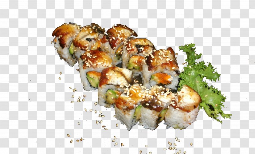 Yakitori Chow Mein California Roll Spring Lo - Asian Food - Eel Transparent PNG