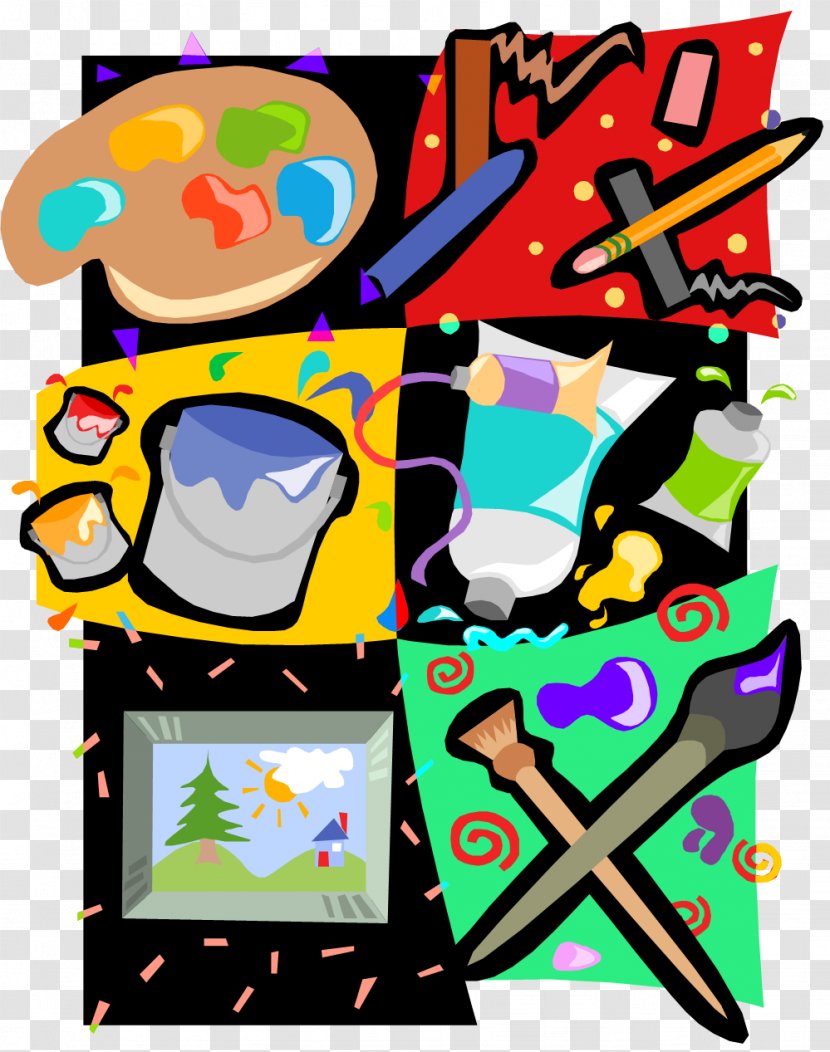 Arts Integration Drawing Text Creativity - School - Paint Brushes Transparent PNG
