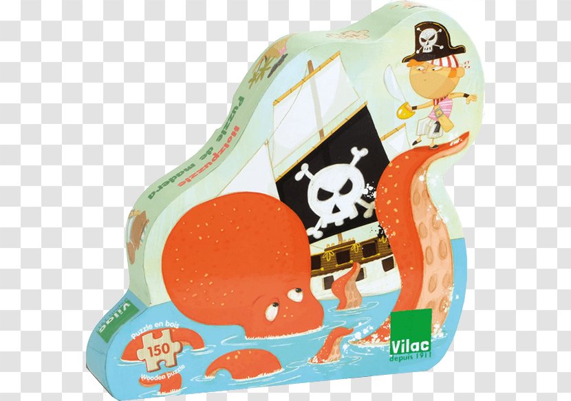 Jigsaw Puzzles Vilac 40 X 30.5 Cm Pirate Wood Puzzle (150-Piece) Toy Pirates - Brik Transparent PNG