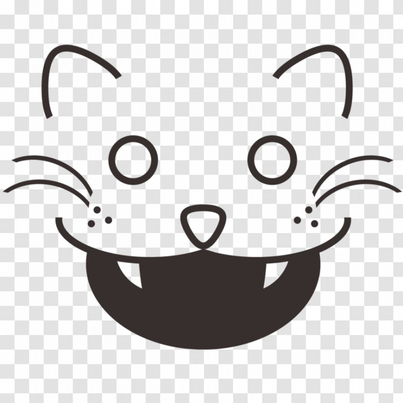 Whiskers Cat Snout White Clip Art Transparent PNG