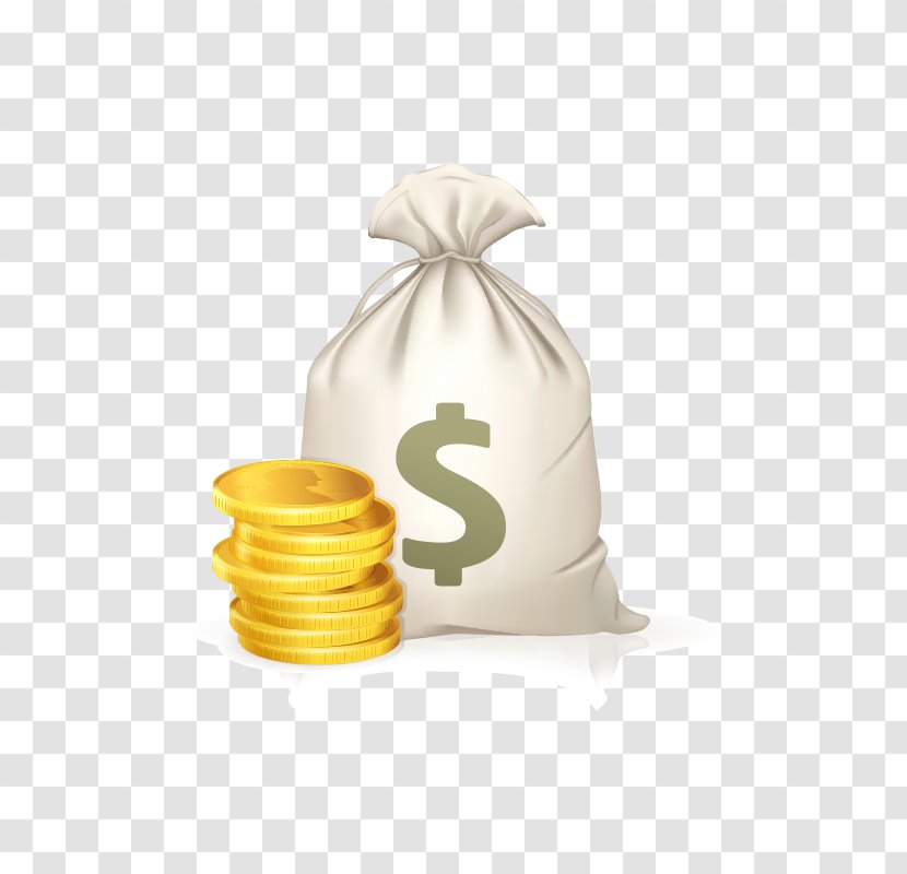 Money Bag Gold Clip Art - Payment - Coin Purse Material Transparent PNG