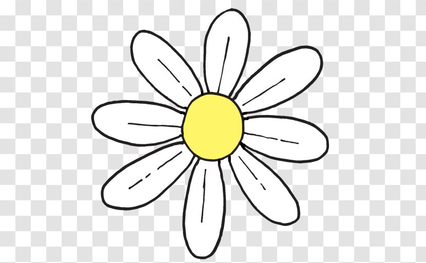 Flower Black And White Clip Art - Trim Transparent PNG