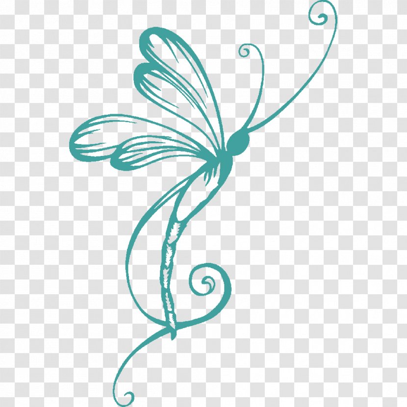Wall Decal Tattoo Dragonfly - Symmetry Transparent PNG