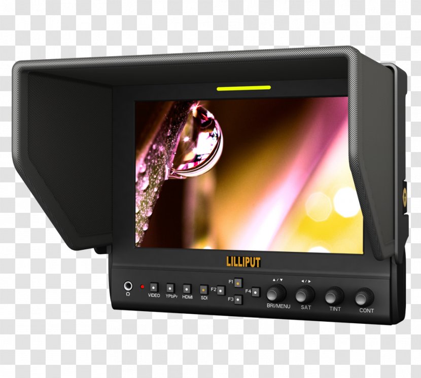 Computer Monitors Lilliput 663/O/P2 IPS Panel Camera Serial Digital Interface - Audio Receiver Transparent PNG