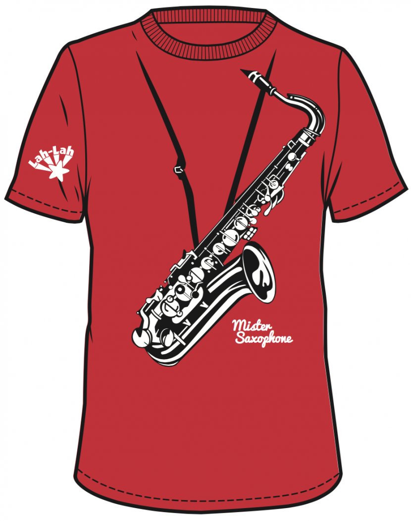 T-shirt Sleeve Saxophone Bass Guitar - Tree Transparent PNG