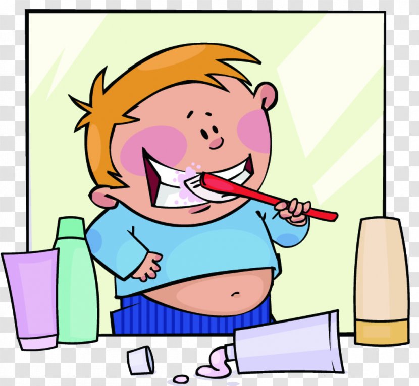 Tooth Brushing Toothbrush Clip Art - Child - Cartoon Transparent PNG