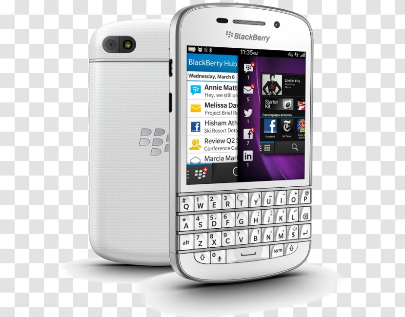 BlackBerry Z10 Leap LTE 4G Smartphone - Mobile Phones Transparent PNG