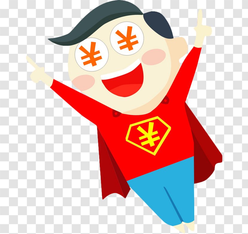 Clark Kent Cartoon - Symbol - Superman Villain Red Gold Transparent PNG