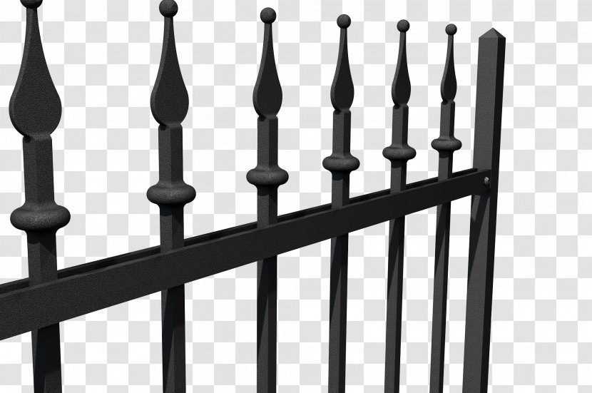 Wrought Iron Fence Baluster Gate - Vase Transparent PNG