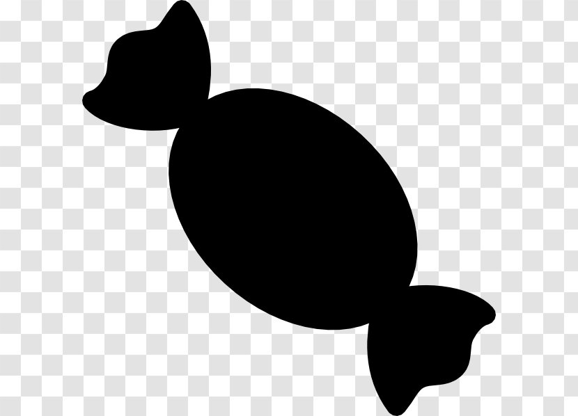Clip Art Leaf Silhouette Black M - Blackandwhite - Sea Turtle Transparent PNG