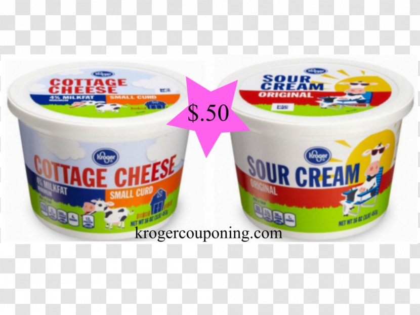 Sour Cream Kroger Cottage Cheese Transparent PNG