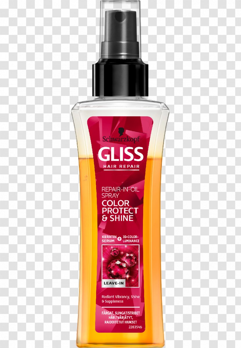 Schwarzkopf Gliss Ultimate Repair Shampoo Hair Conditioner Care - Balsam Transparent PNG