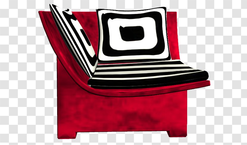 Chair Cushion Angle Couch - Red Transparent PNG