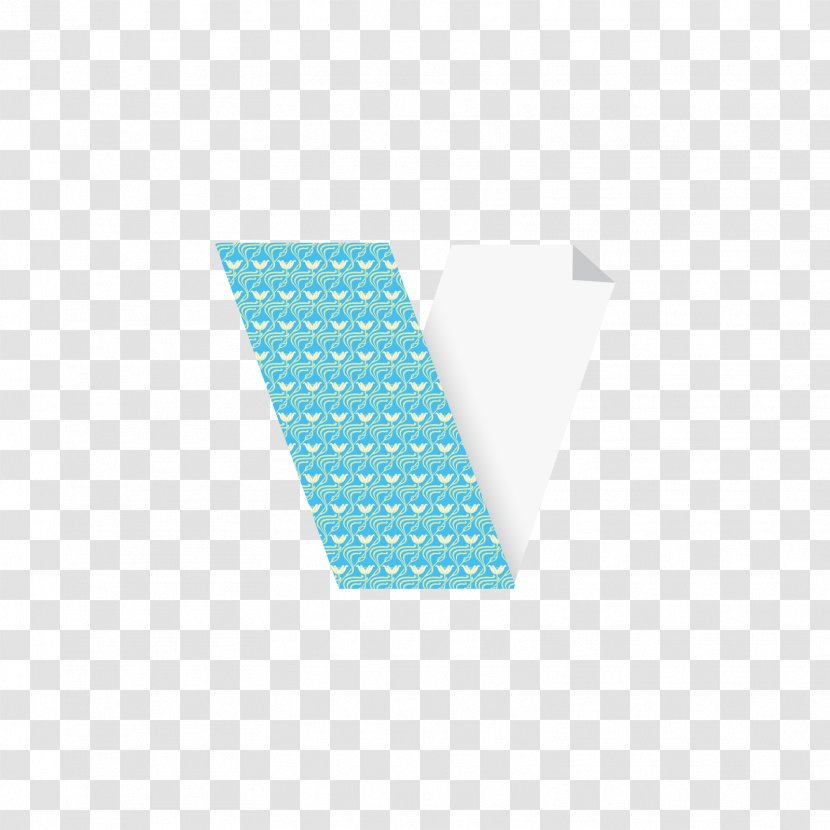 Turquoise Angle Pattern - Aqua - Gray Blue CD Letter V Transparent PNG