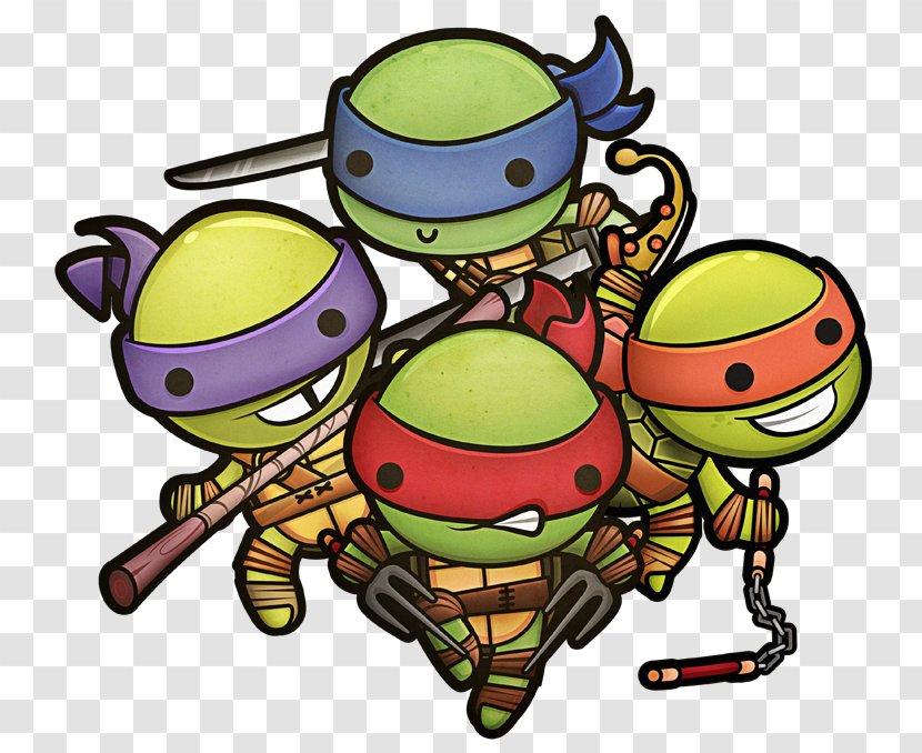 Raphael Teenage Mutant Ninja Turtles Donatello Michaelangelo - Watercolor - Turtle Transparent PNG