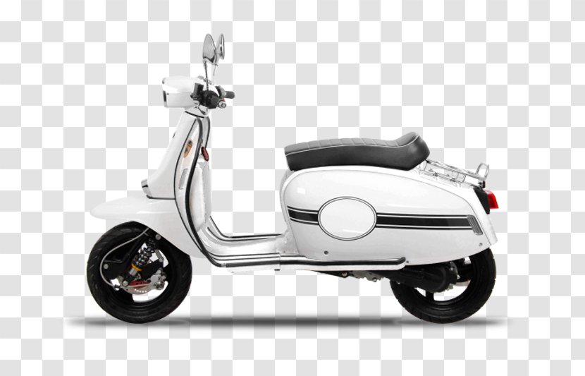 Scooter Lambretta Scomadi Motorcycle Four-stroke Engine - Stella - Motos Blancas Transparent PNG