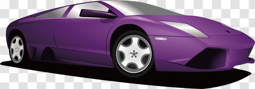 Sports Car Lamborghini - Pixabay - Purple Transparent PNG