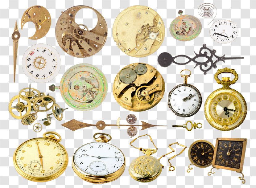 Clock Watch TIFF - Brass Transparent PNG