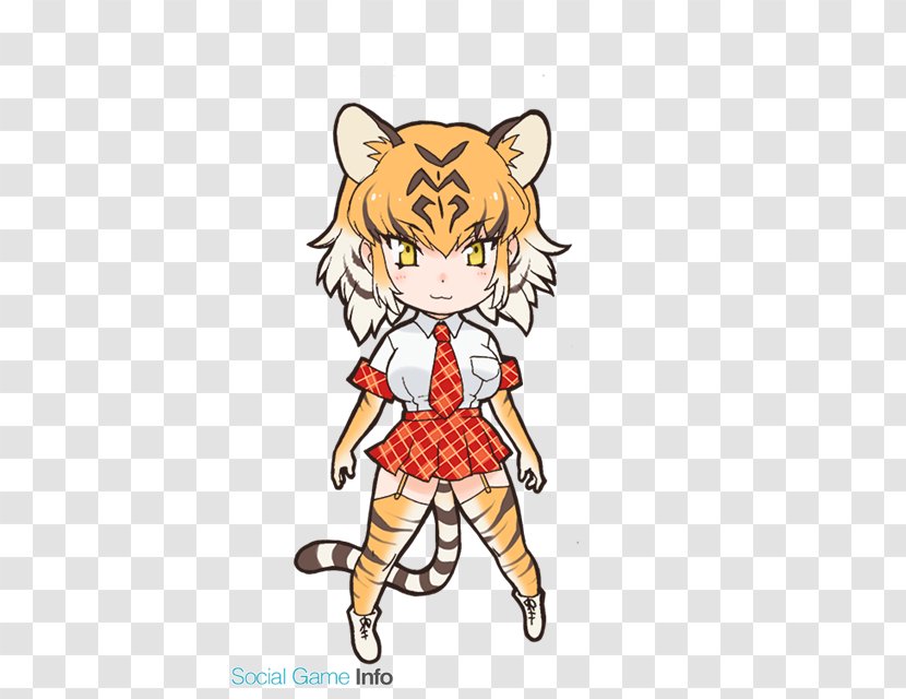 Kemono Friends Golden Tiger Felidae Cat Bengal - Watercolor - Wikia Transparent PNG