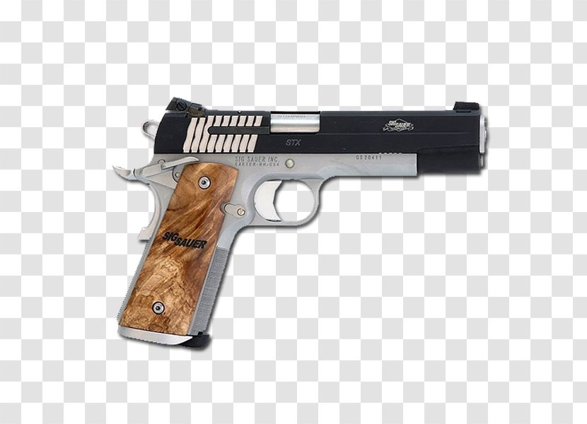 Trigger Firearm SIG Sauer 1911 .45 ACP - Sig - Handgun Transparent PNG