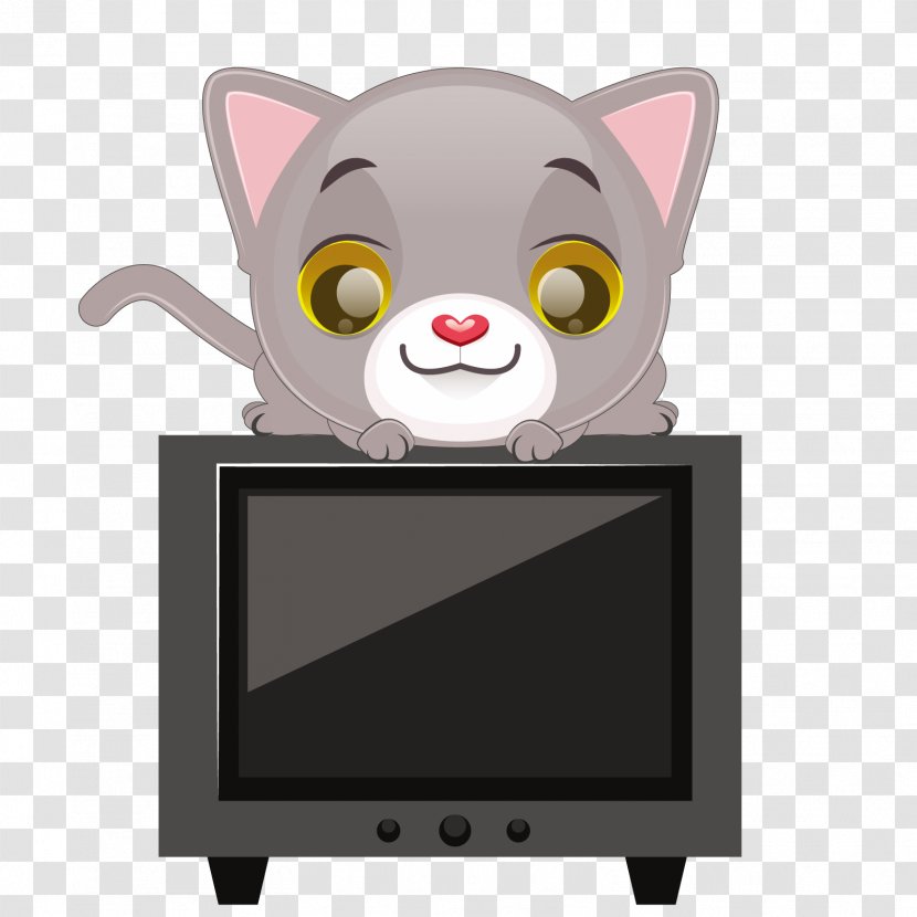 Cat Euclidean Vector Television Illustration - Pet Transparent PNG