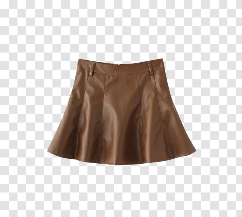 Skirt Waist Satin Brown - Pu Leather Transparent PNG