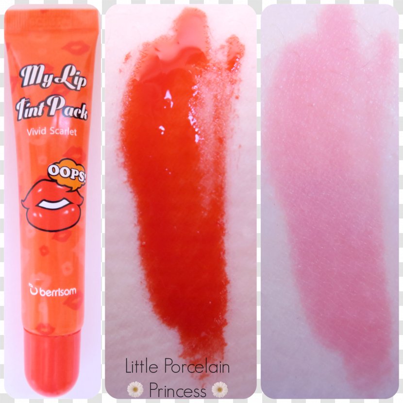 Lip Stain Gloss Berrisom Oops My Tint Pack Liner - Orange Transparent PNG