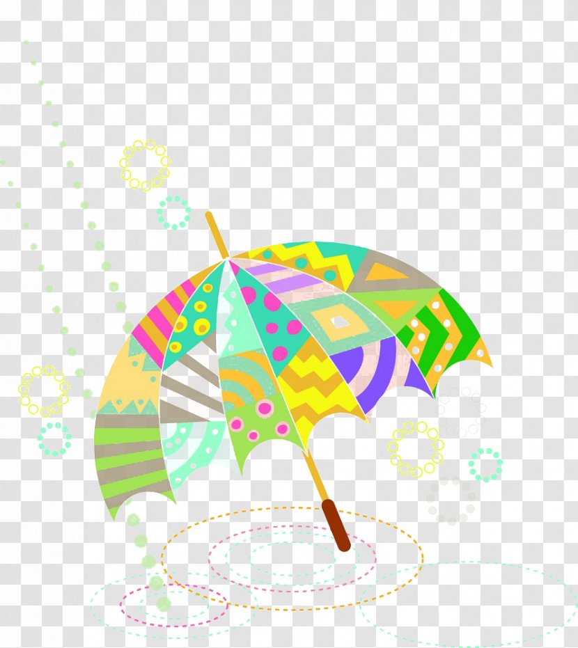 Cartoon Illustration - Art - Umbrella Pattern Transparent PNG