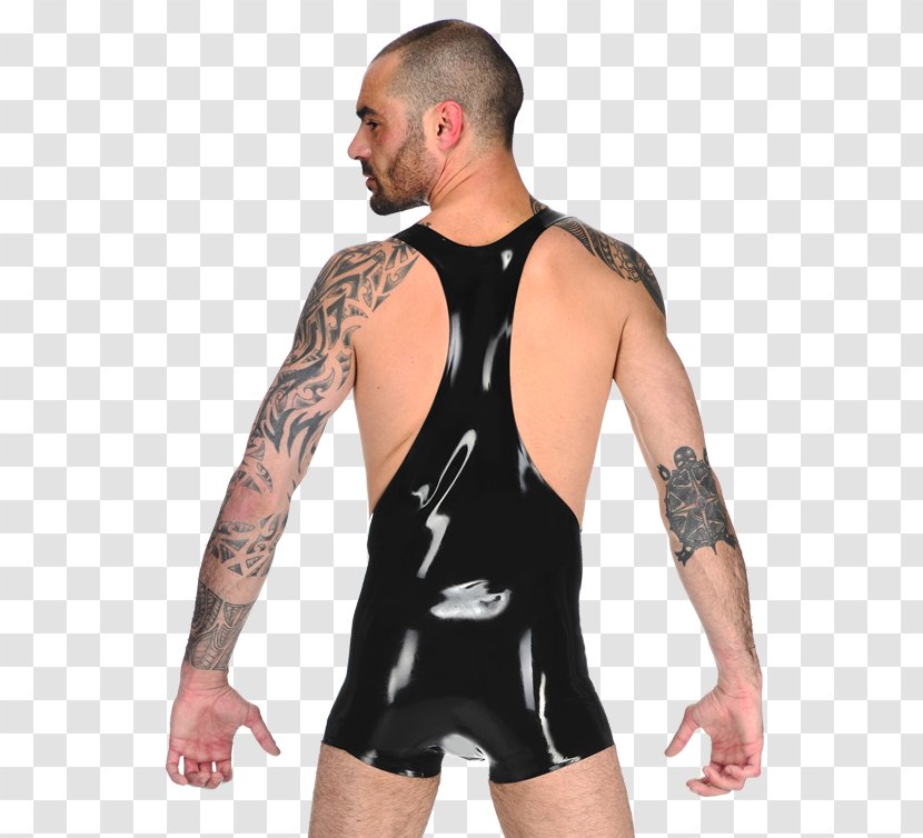 Black M Wrestling Singlets T-shirt Sleeveless Shirt Shoulder - Frame - Wrestler Suit Transparent PNG