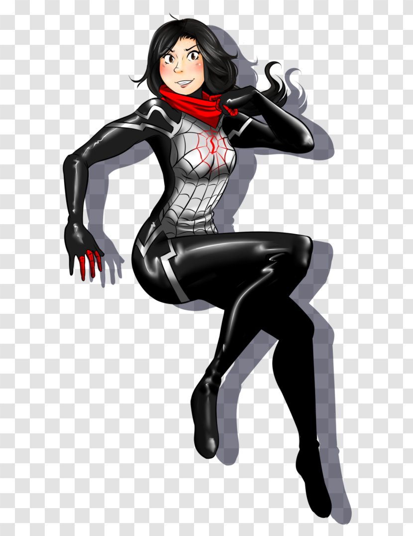 Spider-Man Silk Spider-Verse Wasp Character - Cartoon - Spider Woman Transparent PNG