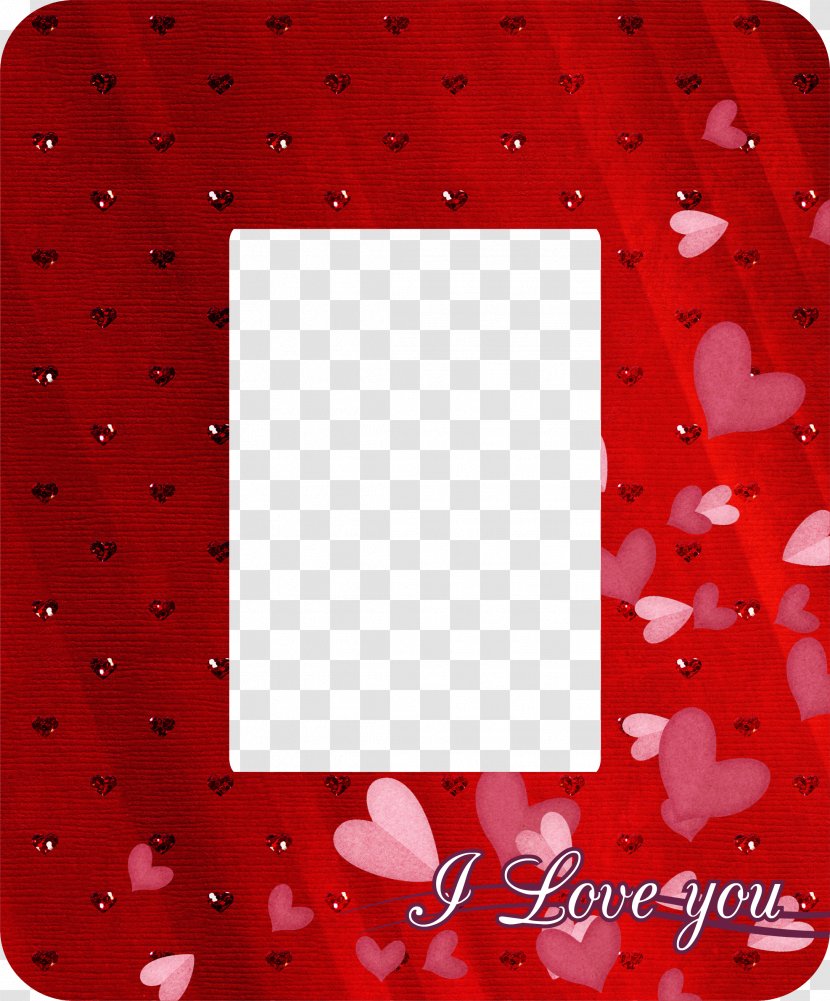 Picture Frames Valentine's Day Photography - Red - Saw Transparent PNG