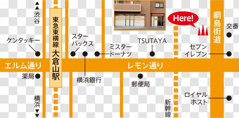 Takahashiharikyu Clinic Organization Tokyu Corporation Toyoko Line - Access Map Transparent PNG