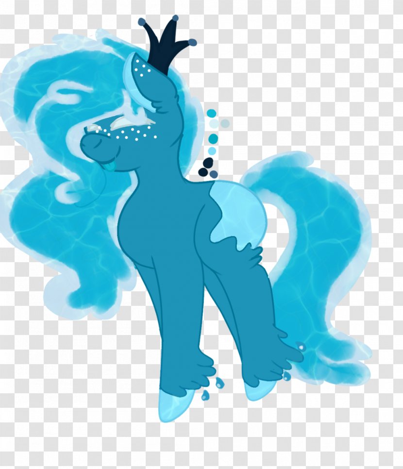 Turquoise Teal Cobalt Blue Vertebrate - Character - Horse Like Mammal Transparent PNG